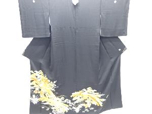 千總謹製　貝桶に菊・松竹梅模様刺繍留袖(比翼付き)(高島屋)